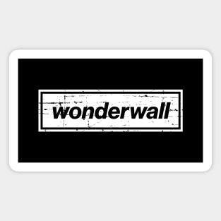 Wonderwall - The Mancunian Indie Anthem White Magnet